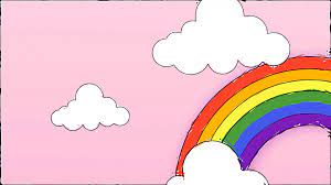 Free Motion Graphic Background Rainbow Doodle Drawing Video For Virtual Classroom Video Doodle Drawings Rainbow Cartoon Doodles