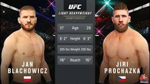 Dominick reyes and jiri prochazka weigh in ahead of their ufc apex bout. Patch 7 0 Ufc Vs Rizin Jan Blachowicz Vs Jiri Prochazka Ufc 4 Bossg Gaming Youtube