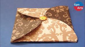 You can also use white cardstock for a more sturdy envelope appropriate for a greeting card. Diy Gift Card Envelope Making At Home Easy Greeting Card Envelope