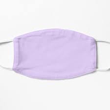 Pale Lilac Solid Color Mask By Podartist Light Purple Shirt Purple Shirt Mask