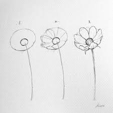 Korean Artist Reveals How To Draw Perfect Flowers In 3 Simple Steps Drawings Flower Drawing Tutorials Flower Drawing