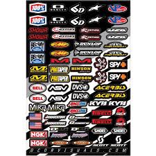 d cor 4mm mx logos decal sheet at mxstore decal sheets sticker kits motorcycle stickers