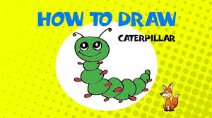 3.draw five connected ovals at the bottom to get the body of the caterpillar. How To Draw A Caterpillar Step By Step Drawing Tutorial Youtube