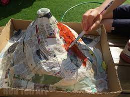 How To Make A Papier Mache Erupting Volcano For The Science Fair (Easy)
