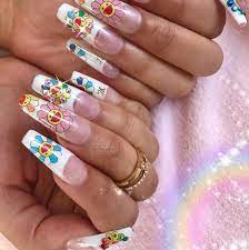 Takashi murakami, flower ball 2, 2002. Pin By Caitlyn Pham On Nails Long Acrylic Nails Nail Charms Dream Nails