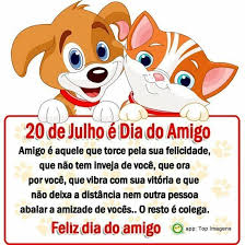 O dia do amigo é celebrado em 20 de julho. Jf9lbj Flphjbm