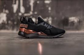 Black And Rose Gold Shoes Puma Muse Metal Rose Gold Puma Shoes Women Puma Shoes Outfit Rose Gold Shoes