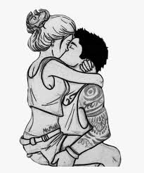 The classic cute cartoon body type works for both male and female characters because it illustrates a character that is not physically mature. Transparent Boy And Girl Clipart Black And White Drawing Of Girl And Boy Free Transparent Clipart Clipartkey