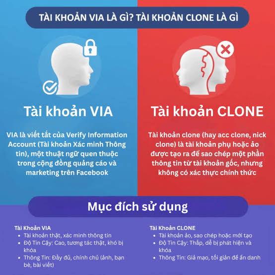 Tài Khoản VIA Là Gì? Tài Khoản Clone Là Gì? Mục Đích Sử Dụng Và Những Điều  Cần Biết – Nền tảng quản lý đa kênh Mạng xã hội