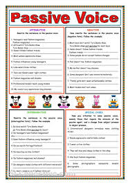 Passive Voice Present Simple Active And Passive Voice Teaching English Grammar The Voice