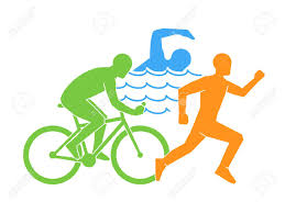 Tiene el logotipo de la marca de adidas en el costado izquierdo del short. Color Vector Linear And Flat Logo Triathlon Triathletes Figures Royalty Free Cliparts Vectors And Stock Illustration Image 52617665