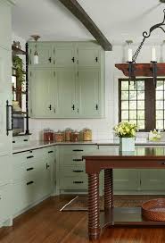 We are waiting for you at mef in los angeles! 91526 Mediterranean Style Light Mint Green Kitchen Cabinets With Wooden Details Backsplash Com