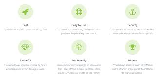 Ethereum is a decentralized computing platform. Name Love Token Total Supply 10 000 000 Love Contract Address 0xb510788cbb9aea54221d3dc8cce2dff629a1dbf7 Decimals 8 Token Symbol Lo Token Love Token Love