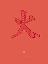 This is a list of nirvana in fire characters. Chinese Character Fire Huo Art Print By Thoth Adan Feng Shui Fifth Element Chinese Character