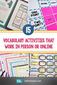 15 Meaningful Vocabulary Activities That Work In Person Or Online In 2020 Vocabulary Activities Vocabulary Good Vocabulary
