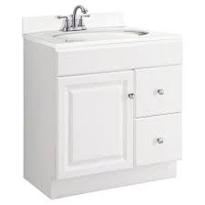 design house 545079 wyndham unassembled 1 door 2 drawer vanity without top 30 white walmart com in 2021 bathroom vanities without tops modern bathroom vanity bathroom vanity