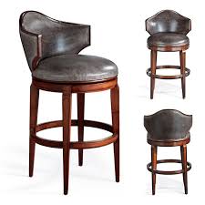 Another reason that swivel bar stools are perfect for using in a home bar or at a kitchen counter is that they don't need to be dragged across the floor whenever someone gets in or out of them. Nicholson Low Back Swivel Bar Stool Frontgate