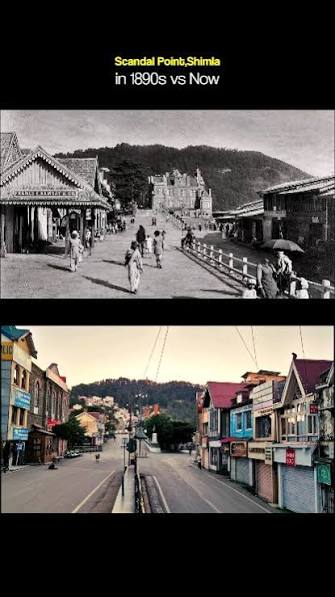 Scandal Point Shimla in 1890 #realhimachal #scandalpointshimla #mallroadshimla #shimladiaries #britishindia