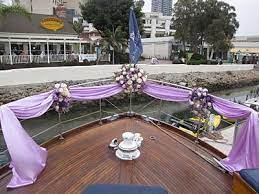 How to decorate a boat for a wedding. Pin By Artquest Flowers On Ceremony Decor Boat Wedding Boat Wedding Reception Boat Wedding Ceremony