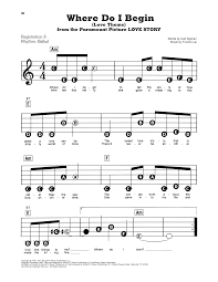 Free where do i begin piano sheet music is provided for you. Andy Williams Where Do I Begin Love Theme From Love Story Sheet Music Download Printable Pdf Love Music Score For E Z Play Today 430666