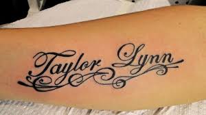 You can try one word tattoo on your arm. Calligraphy Name Tattoo I M Just Repinning This Cause It S My Name Hahaha Name Tattoos On Arm Name Tattoos For Moms Name Tattoos