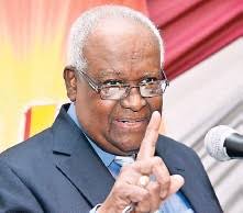 Old man threatening me with cutlass