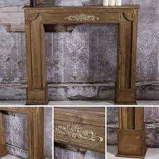 Shabby Dekokamin Kaminverkleidung Holz Kaminzubehoer Kaminkonsole Deko Attrappe Mit Bildern Kaminkonsole Kaminverkleidung Kaminumrandung