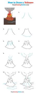 How To Draw A Volcano Really Easy Drawing Tutorial Easy Drawings Drawing Tutorial Easy Drawing Tutorials For Kids