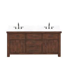 D x 37.7 in h vanity in antique coffee with marble top in carrara white with white ceramic basin (1) 60 in. Luxury 66 70 Bathroom Vanities Perigold