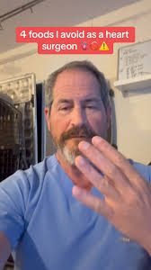 4 foods I ABSOLUTELY avoid as a Cardiac Surgeon #doctor #surgeon  #heartsurgeon #hearthealth #heartattack #health #fypシ