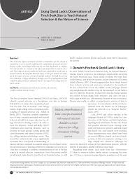 Each type and length of beak a finch can have is already in the gene pool and adaptive mechanisms of finches. Pdf Using David Lack S Observations Of Finch Beak Size To Teach Natural Selection The Nature Of Science