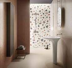 Newdeco Collection By Ceramica Sant Agostino Porcelain Stoneware With A Venetian Terrazzo Effect Design Del Bagno Ceramica Bagni Rivestimenti