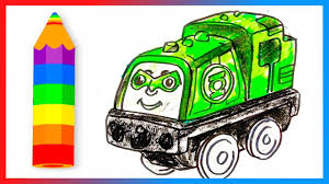 How To Draw Gator As Green Lantern Thomas And Friends Minis Drawing Thomas And Friends Thomas And Friends Trains Green Lantern
