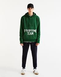 Pull Bear Erkek Giyim Sweatshirtler Team Yazili Kapusonlu Sweatshirt Yesil 09593522 I2017 Kapusonlu Sweatshirt Kapsonlular Kapusonlu