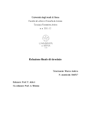 Pdf Relazione Finale Tirocinio Formativo Attivo A A 2011 2012 Marco Ambra Academia Edu
