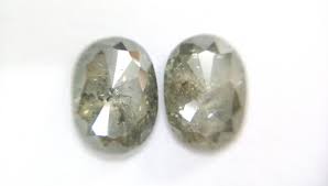 3 34 Ct 9 86x6 94mm Natural Loose Pair Oval Shape Transparent Etsy Oval Shape Diamond Colored Diamonds Grey Diamond