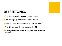 Lets Get Started On A Piece Of Paper Use Complete Sentences To Answer These 3 Questions Why Do We Debate What Is The Purpose Of Debating Ppt Download
