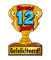 Wenskaart Trofee 12 Jaar Feestbazaar Nl