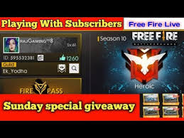 Free fire is the most popular battle royale game of current time that is available on mobile devices. Today Giveaway Diomond Freefirelive Free Fire Live India English Gujarati Hindi By Raj Gaming