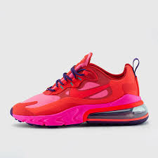 Nike Women S Air Max 270 React Mystic Red Pink Blast Habanero Red Bright Crimson Snipes In 2020 Air Max Air Max 270 Nike Air