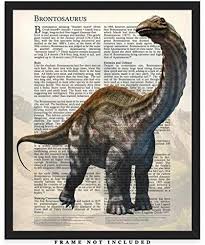 Brontosaurus Dinosaur Wall Art Decor Prints 8x10 Unframed Picture Unique Room Decor For Boys Gi Dinosaur Wall Art Wall Art Decor Prints Dinosaur Wall Decor