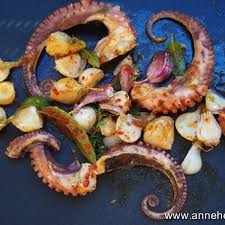 Poulpe A La Plancha Recettes Poissons Et Fruits De Mer Calamar A La Plancha Recette
