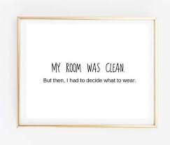 11x 14 Typographic Print Art Print Wall Decor My Room Was Etsy Tumblr Room Decor Tumblr Rooms Framed Quotes