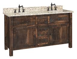 rustic bathroom vanity from