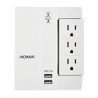 6-Outlet Wall Block Surge Protector with 2 USB Outlets NOMA