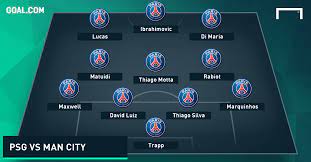 Die voraussichtlichen aufstellungen für die champions league. Psg Vs Manchester City How Will They Line Up Goal Com