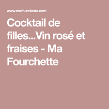 Cocktail De Filles Vin Rose Et Fraises Ma Fourchette Cocktails Lockscreen