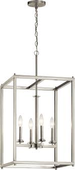 Kichler 43998ni Crosby Modern Brushed Nickel Foyer Lighting Kic 43998ni