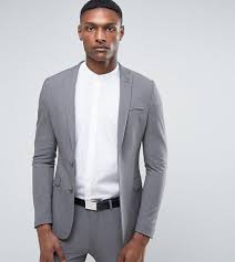 Poshmark makes shopping fun, affordable & easy! Asos Tall Super Skinny Suit Jacket In Gray Gray Tall Men Clothing Skinny Suits Latest Fashion Clothes