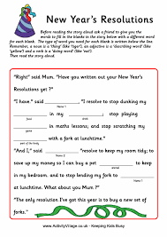 New Year S Resolutions Mad Lib Pinned By Pediastaff Please Visit Http Ht Ly 63snt For All Hundreds O New Years Activities New Year Printables Newyear